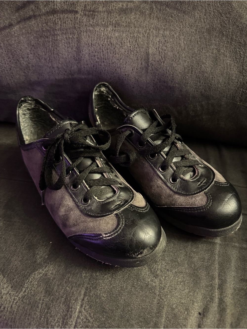 Vintage Ladies Asham Curling Shoes with Red Brick Slider